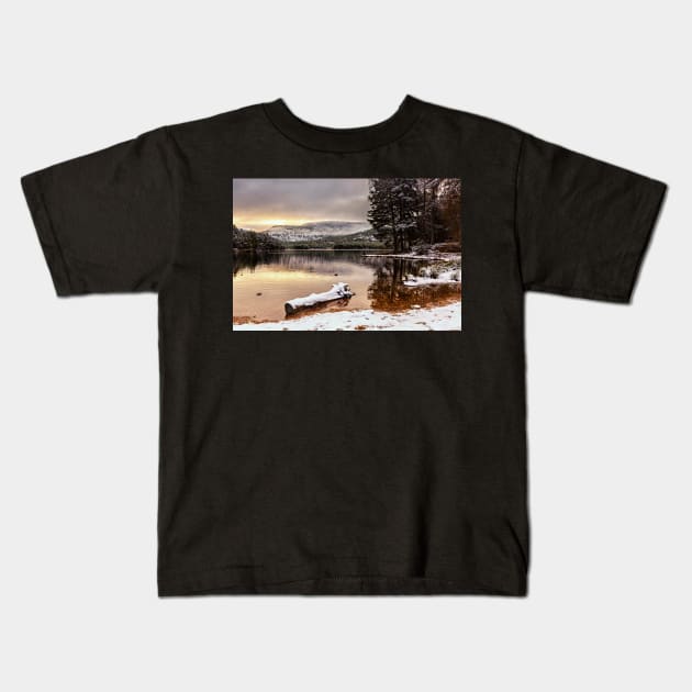 Loch an Eilean Kids T-Shirt by Reg-K-Atkinson